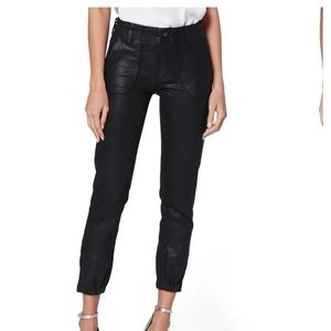 Paige Mayslie Black Coated Jogger size 28 new  w/o tags